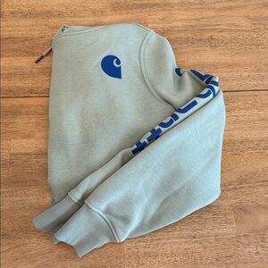 Carhartt women’s Blue Logo Gray Joggers